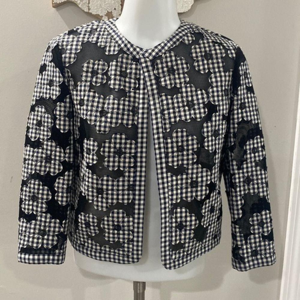 NWT! Anne Klein Floral Appliqué Jacket
